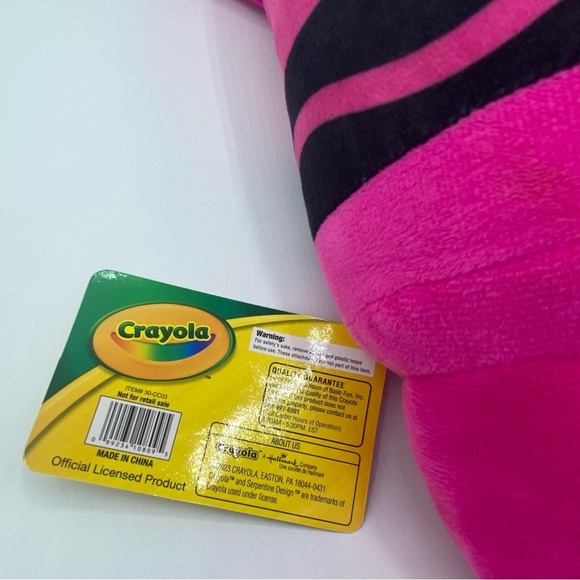 Crayola JAZZBERRY Plush JAM PINK CRAYON CHARACTER 18" Stuffed Iazberry iam Iazzy - Picture 9 of 10